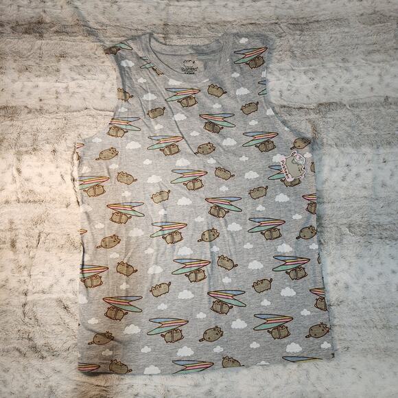 Pusheen The Cat Limited Edition Gray Tank Top Size Small - Picture 1 of 6